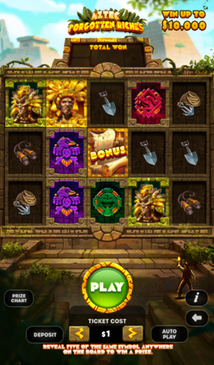 aztec pre play screen